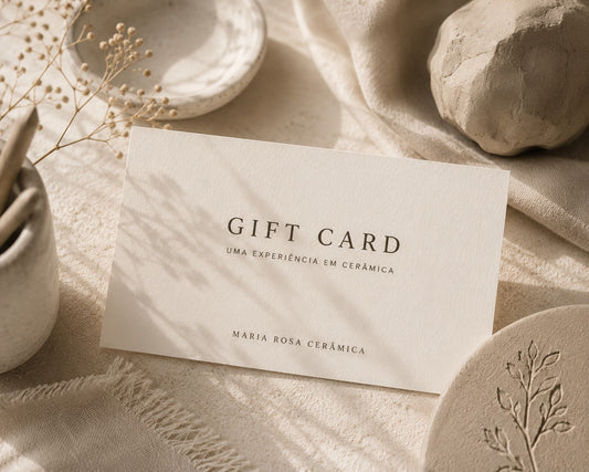 GIFT CARD Uma experiência em cerâmica
